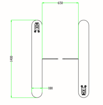Cổng kiểm soát an ninh phân làn tự động Swing Barrier SBTL5000 Pro